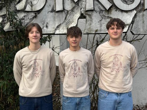 v.l.n.r Janic Rauser (Vorpfeifer), Fynn Prokschi (Vortrommler), Joshua Adler (Vorschwinger)